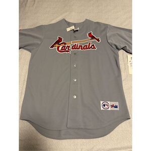 St. Louis Cardinals Size Large Mark McGwire Grey Jersey Majestic Vintage